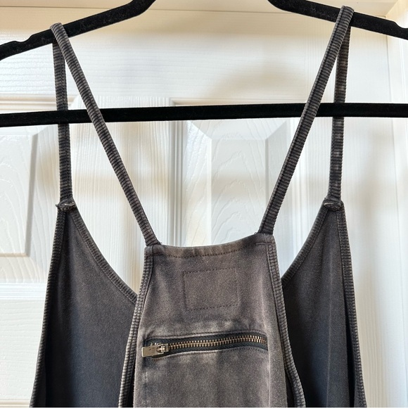 Free People Movement Hot Shot Onesie Jumpsuit Washed Black Size Medium - Picture 9 of 16